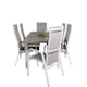 Matgrupp Venture Home Aleyna 152/210 med 6 Copacabana Stolar