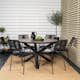 Matgrupp Venture Home Lea Ø120 med 6 Leon Karmstolar