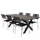 Matgrupp Venture Home Rossi 200 med 6 Leon Karmstolar