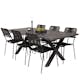 Matgrupp Venture Home Rossi 200 med 6 Leon Karmstolar