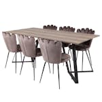 Matgrupp furniture/fashion Madde med 6 Limhamn Light Stolar