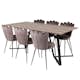 Matgrupp furniture/fashion Madde med 6 Limhamn Light Stolar