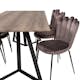 Matgrupp furniture/fashion Madde med 6 Limhamn Light Stolar
