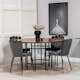 Matgrupp furniture/fashion Copenhagen med 4 Gråa Limhamn Light Stolar