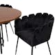 Matgrupp furniture/fashion Copenhagen med 4 Svarta Limhamn Stolar