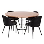 Matgrupp furniture/fashion Copenhagen med 4 Valentina Sammet Stolar