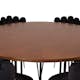 Matgrupp furniture/fashion Copenhagen med 6 Svarta Limhamn Light Stolar