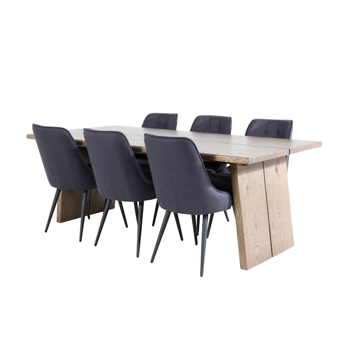 Matgrupp Venture Home Lotus med 6 Vera Stolar