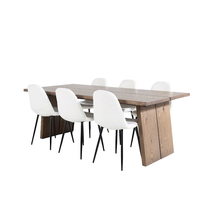 Matgrupp Venture Home Lotus med 6 Pooya Stolar