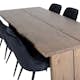 Matgrupp Venture Home Lotus med 6 Vera Stolar Sammet