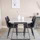 Matgrupp Venture Home Estelle 140 med 4 Pobbie Stolar PolyEstelletyg