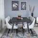 Matgrupp Venture Home Dipp med 6 Plaza Stolar