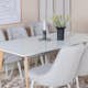 Matgrupp Venture Home Pobbie med 6 Vera Stolar Polyestertyg