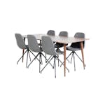 Matgrupp Venture Home Pobbie med 6 Stolar Konstläder