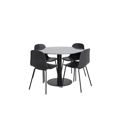 Matgrupp Venture Home Estelle med 4 Ardi Stolar