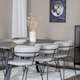 Matgrupp Venture Home Madde med 6 Aris Stolar Sammet