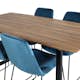 Matgrupp Venture Home Ina med 4 Muscot Stolar Sammet