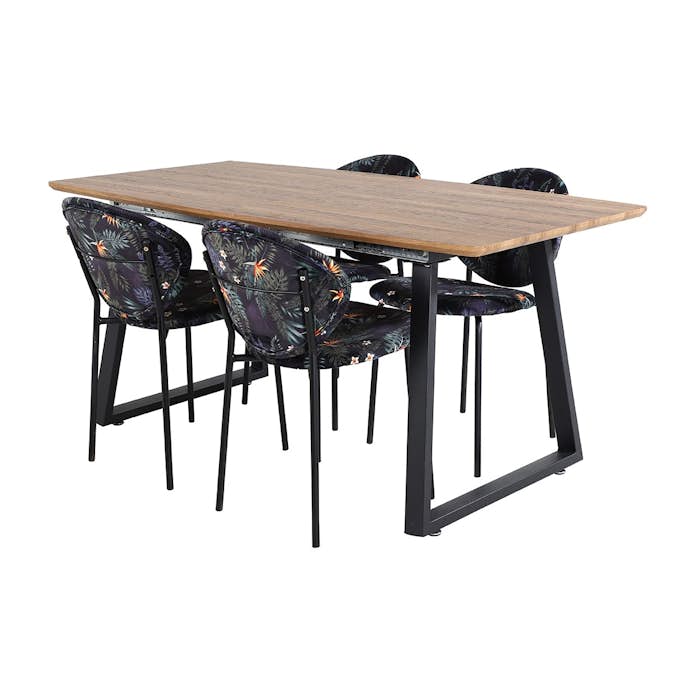 Matgrupp Venture Home Ina med 4 Valor Stolar Polyestertyg