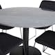 Matgrupp Venture Home Estelle med 4 Muscot Stolar PolyEstelletyg
