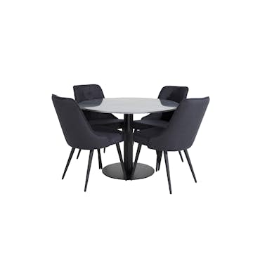 Matgrupp Venture Home Estelle med 4 Vera Stolar PolyEstelletyg