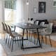 Matgrupp Venture Home Ina med 6 Pop Stolar
