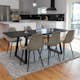 Matgrupp Venture Home Ina med 6 Pop Stolar