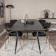Matgrupp Venture Home Gold med 4 Arrow stolar