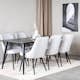 Matgrupp Venture Home Dipp med 6 Velvet Deluxe stolar
