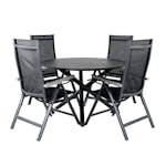 Matgrupp Venture Home Ande med 4 Laby Matstolar