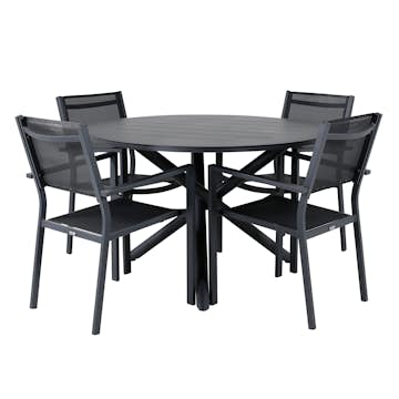 Matgrupp Venture Home Alma med 4 Copacabana Stolar