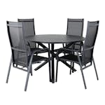 Matgrupp Venture Home Ande med 4 Cubb Recliner Matstolar