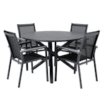 Matgrupp Venture Home Ande med 4 Pussel Matstolar