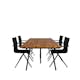 Matgrupp Venture Home Chane med 4 Anve Matstolar