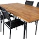 Matgrupp Venture Home Chane med 4 Samba Stapelbara Matstolar