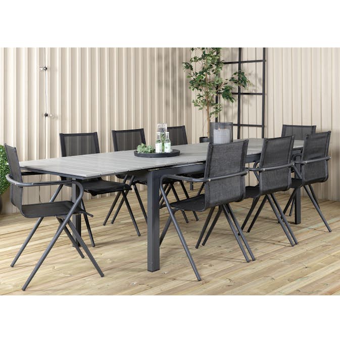 Matgrupp Venture Home Lova 224 med 8 Aspen Matstolar