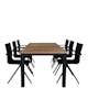 Matgrupp Venture Home Perla 224 med 6 Aspen Matstolar