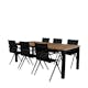 Matgrupp Venture Home Perla 224 med 6 Aspen Matstolar