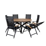 Matgrupp Utomhus Venture Home Meya med 6 Perla PositionsTrädgårdsstolar