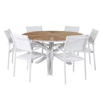 Matgrupp Venture Home Mendi Rund med 6 Sami Stolar