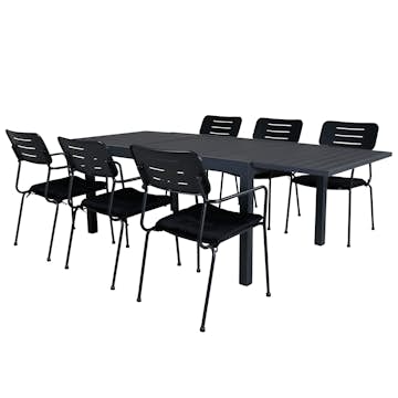 Matgrupp Venture Home Marbella med 6 Nice Stolar