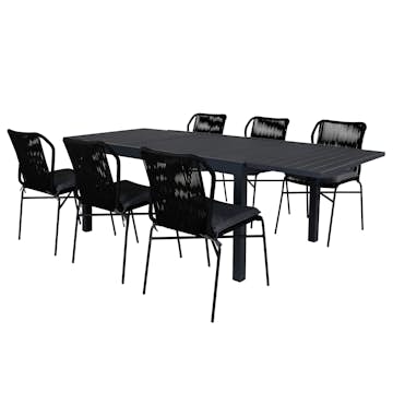 Matgrupp Venture Home Marbella med 6 Julle Stolar