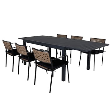 Matgrupp Venture Home Marbella med 6 Poda Stolar