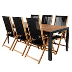 Matgrupp Venture Home Bois med 6 Lumi Stolar