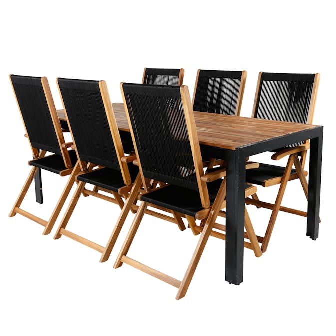 Matgrupp Venture Home Bois med 6 Lumi Stolar