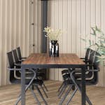 Matgrupp Utomhus Venture Home Bois med 6 Act Trädgårdsstolar