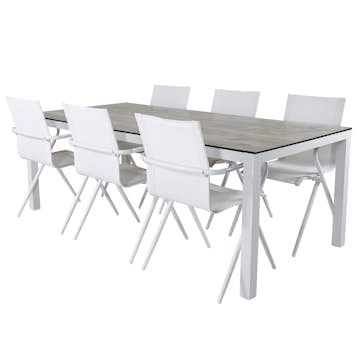 Matgrupp Utomhus Venture Home Llama med 6 Act Trädgårdsstolar