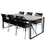 Matgrupp Utomhus Venture Home Texas med 6 Julle Trädgårdsstolar