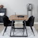 Matgrupp Venture Home Inca med 4 Velvet stolar