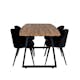 Matgrupp Venture Home Inca med 4 Velvet stolar