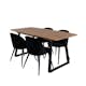 Matgrupp Venture Home Inca med 4 Velvet stolar